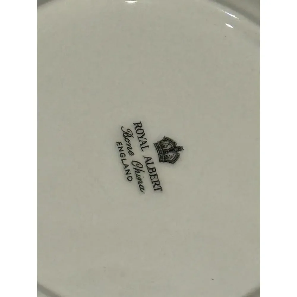 Royal Albert Black Rose Fine Bone China England 8” Rim Soup Bowls – Set of 8